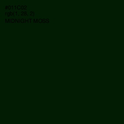 #011C02 - Midnight Moss Color Image